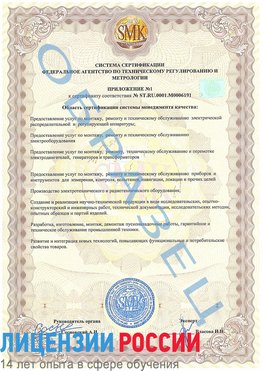 Образец сертификата соответствия (приложение) Оса Сертификат ISO 50001